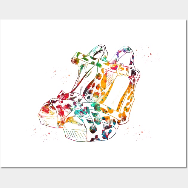 Vintage High Heel Shoe Wall Art by erzebeth